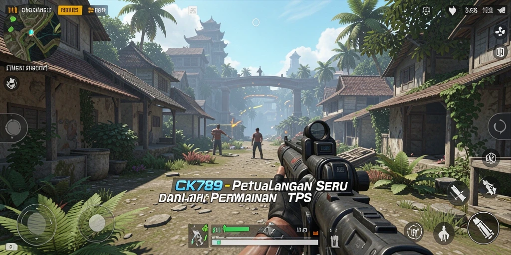 Screenshot CK789 menampilkan aksi intens dalam permainan TPS.