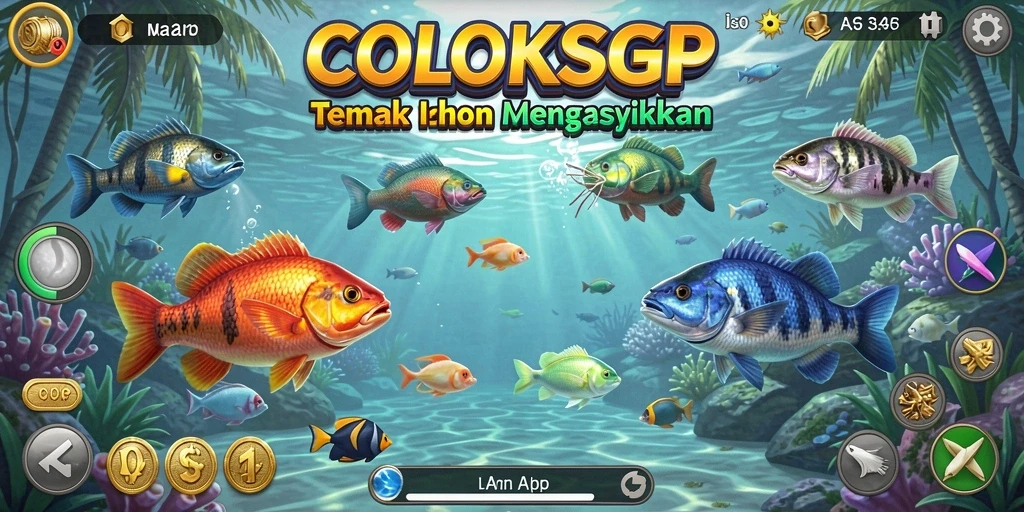 Screenshot COLOKSGP menampilkan aksi menangkap ikan dengan grafik yang memukau.