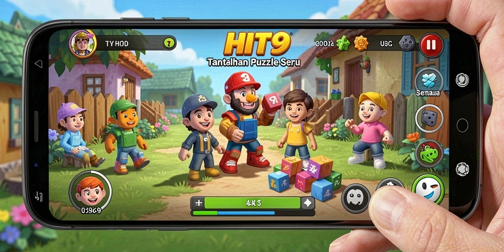 Tampilan gameplay menarik dengan berbagai level puzzle yang menantang.