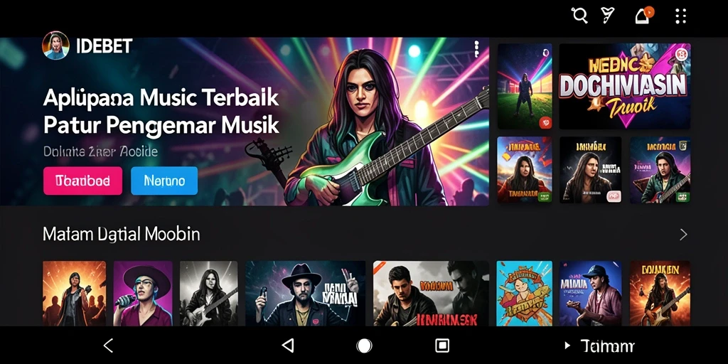 Screenshot gameplay IDEBET menampilkan pengalaman bermain musik yang seru.