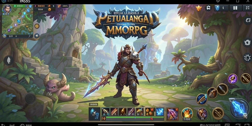 Gameplay seru dari INS55 dalam dunia MMORPG yang luas.