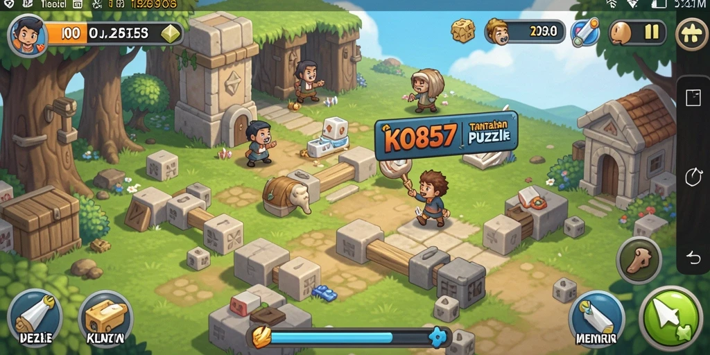 Tampilan gameplay yang menantang dan mengasyikkan dalam KO857.