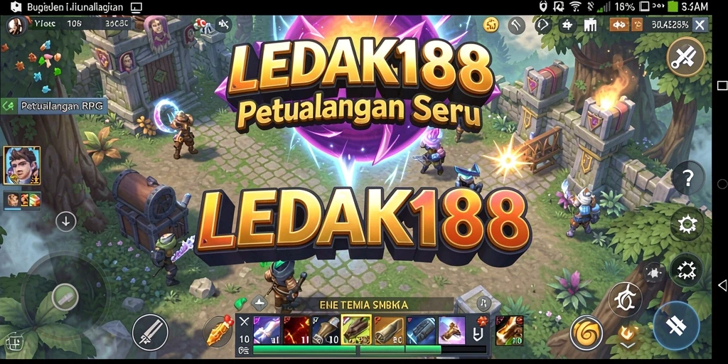 Tampilan mendebarkan dari gameplay RPG di LEDAK188.