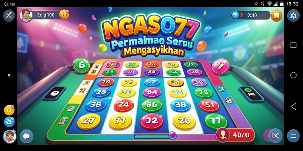 Tampilan gameplay Bingo yang seru di NGASO77.