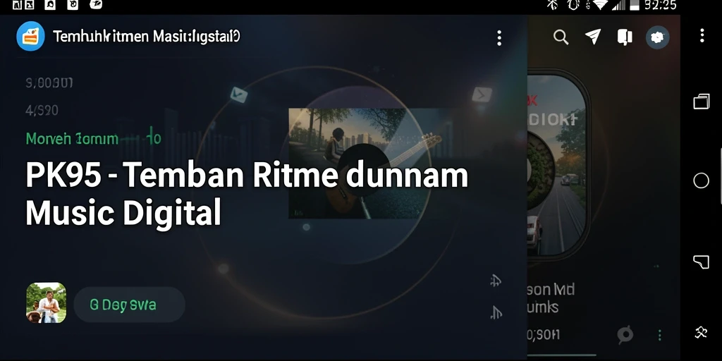 Tampilan gameplay PK95 yang penuh dengan interaksi musik.