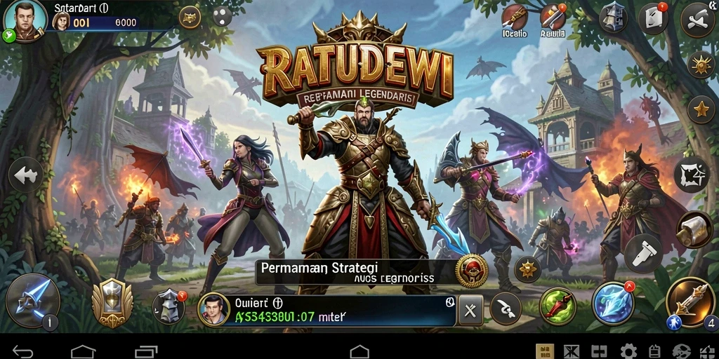 Tampilan gameplay menarik dari RATUDEWI yang penuh strategi.