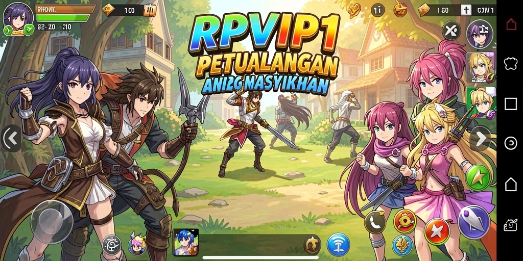 Screenshot gameplay RPVIP1 menampilkan aksi seru dan karakter yang hidup.