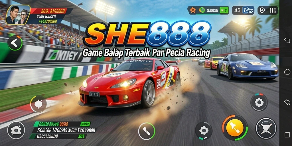 Gameplay balapan yang mendebarkan di SHE888 dengan grafis memukau.