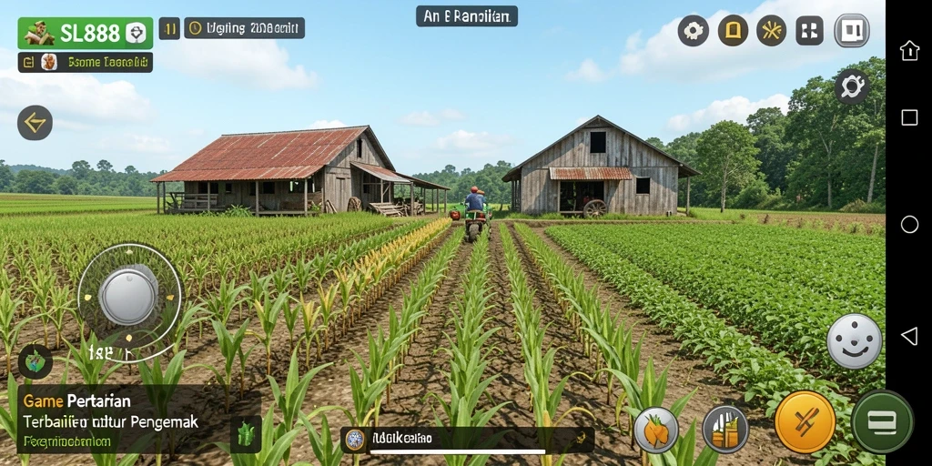 Tampilan gameplay SL888 yang seru dan penuh warna dalam dunia pertanian.
