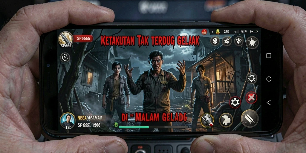 Tampilan gameplay SP666 dengan suasana mencekam dan ketegangan yang tinggi.