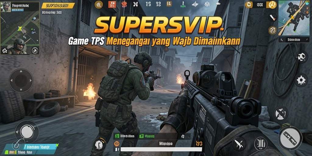 Tampilan gameplay menegangkan di SUPERSVIP dengan aksi seru.
