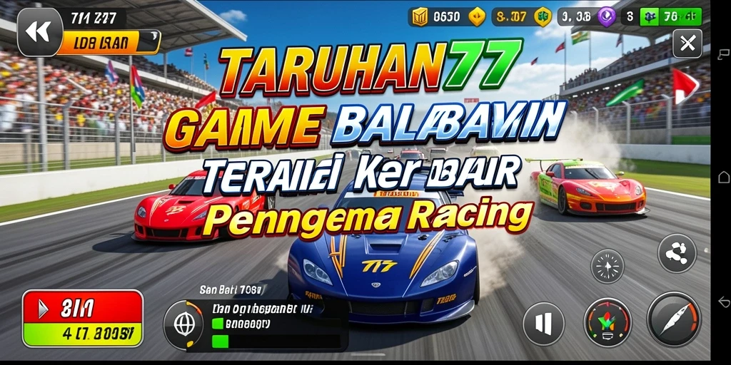 Tampilan gameplay balap yang mendebarkan dari TARUHAN77.