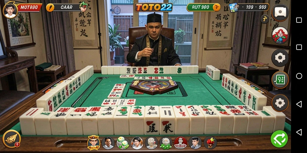 Tampilan gameplay Mahjong yang seru dan interaktif di TOTO22.