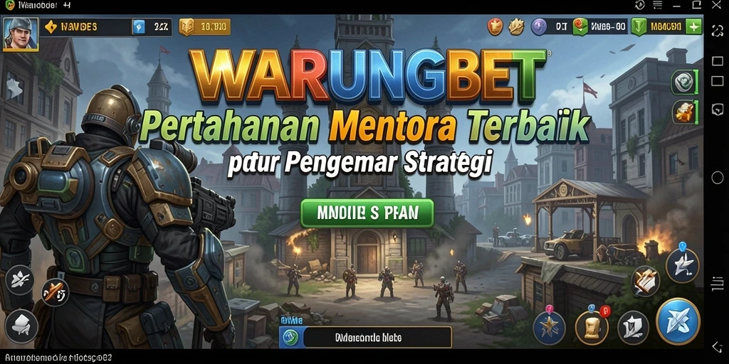 Screenshot gameplay <strong>WARUNGBET</strong> menunjukkan strategis menara yang menarik.